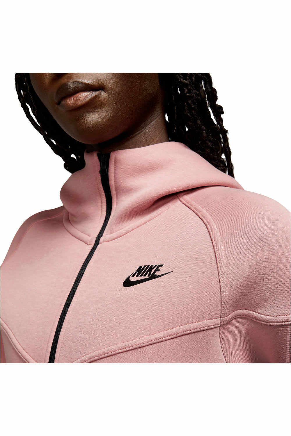 Nike sudadera mujer W NSW TCH FLC WR FZ HDY vista detalle