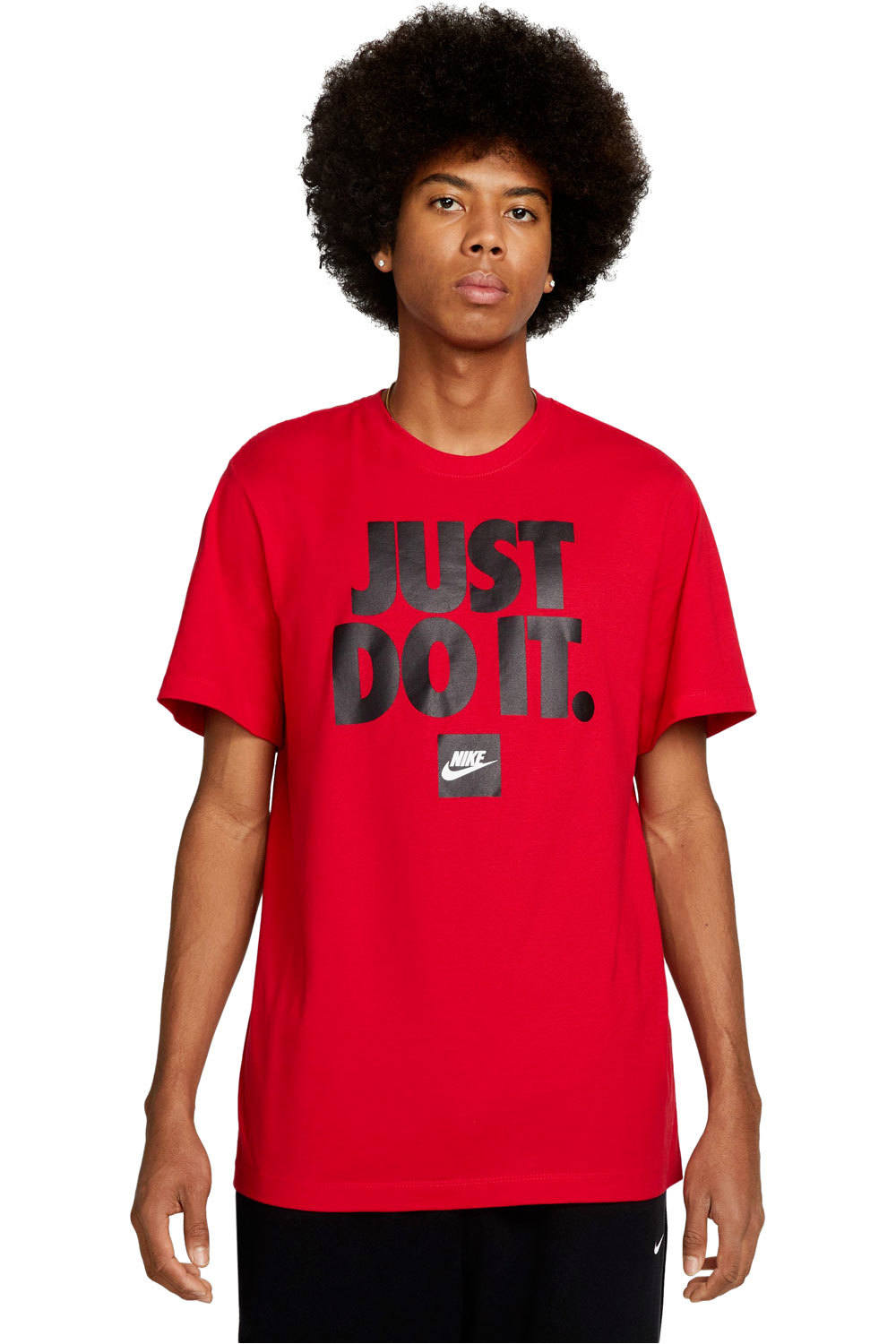 Fran just do it camiseta manga corta hombre Rojo (S)