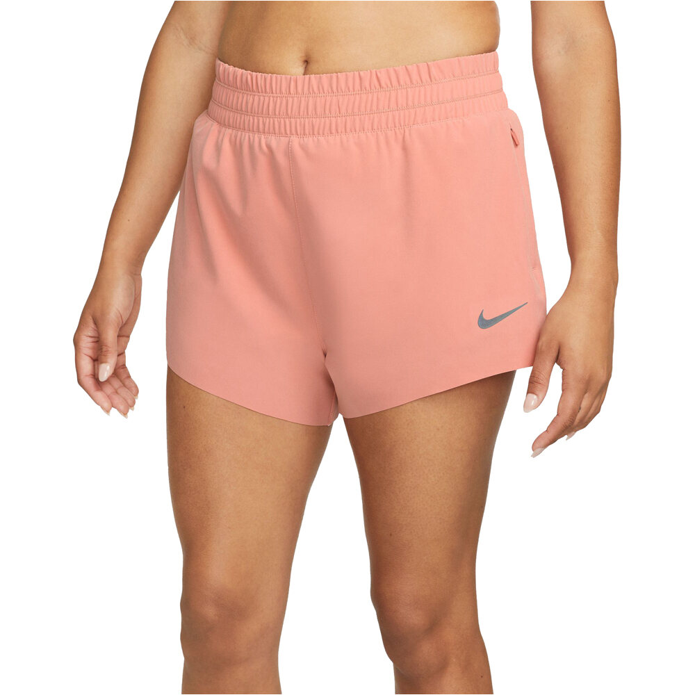 Nike pantalón running mujer W RUN DVN DF HR 3 SHORT vista frontal