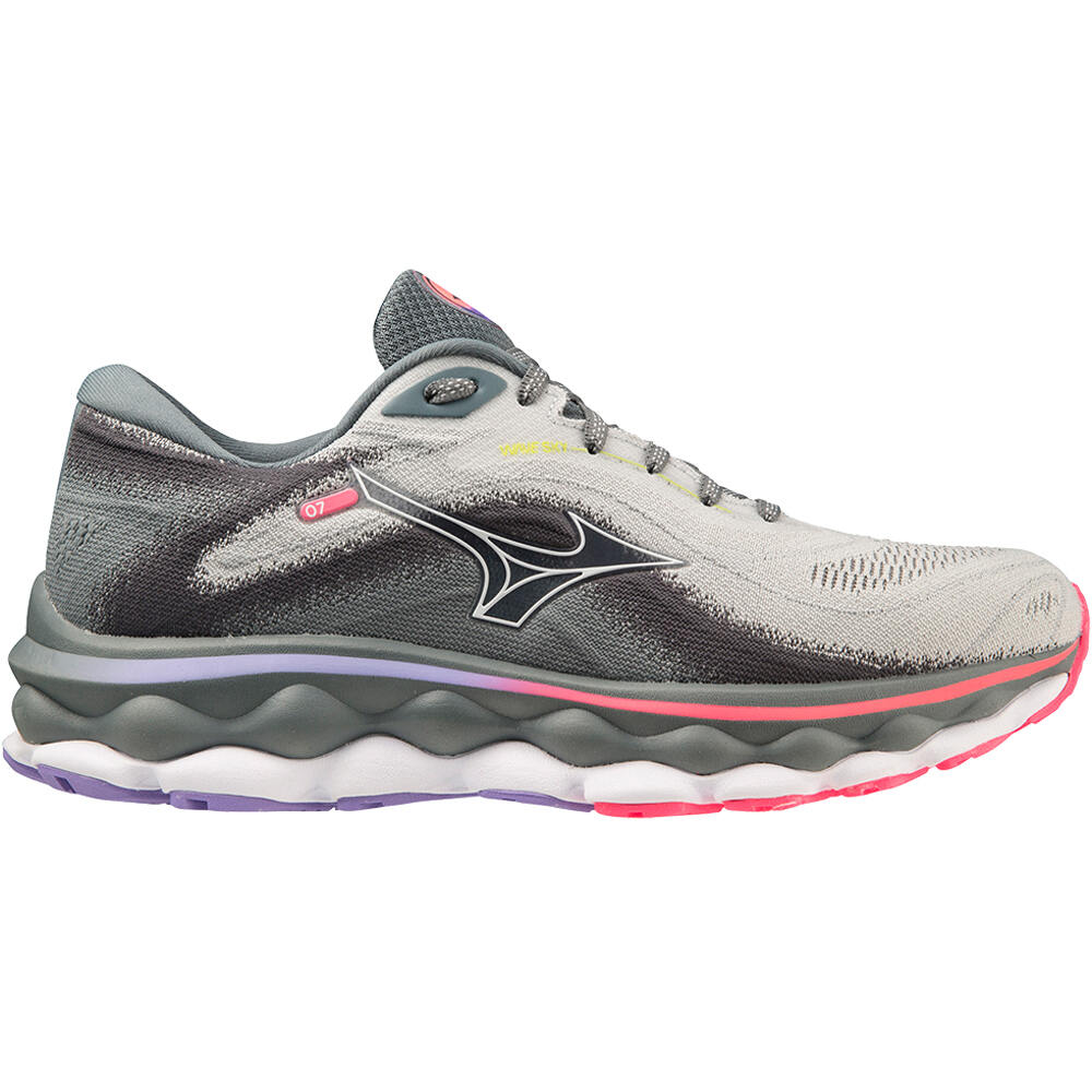 Mizuno zapatilla running mujer WAVE SKY 7 (W) lateral exterior