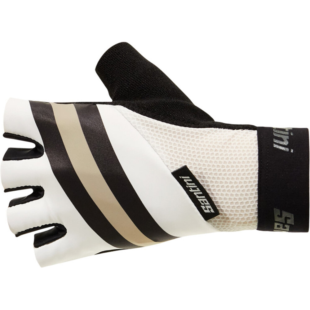 Bengal guantes cortos ciclismo Blanco (M)
