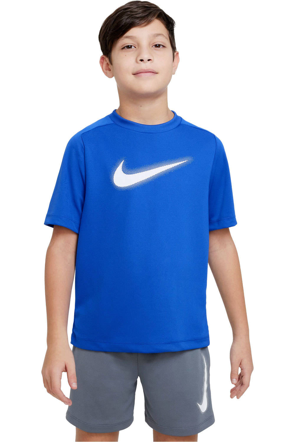 Nike camiseta entrenamiento manga corta niño B NK DF MULTI+ SS TOP HBR vista frontal