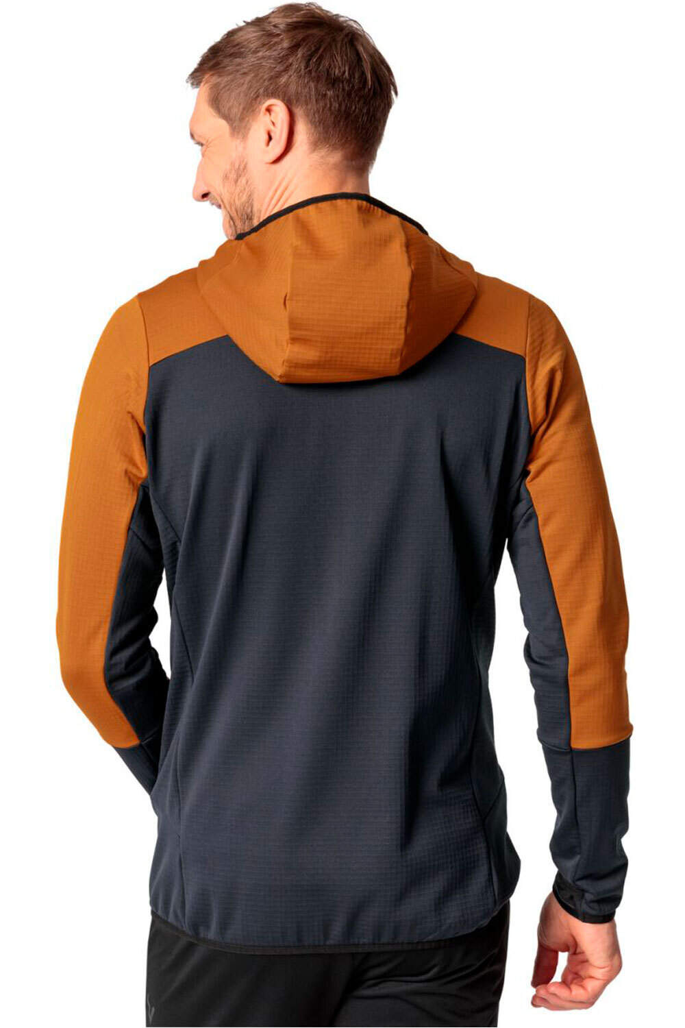 Vaude forro polar hombre Men's Monviso Hooded Grid Fleece Jacket vista trasera