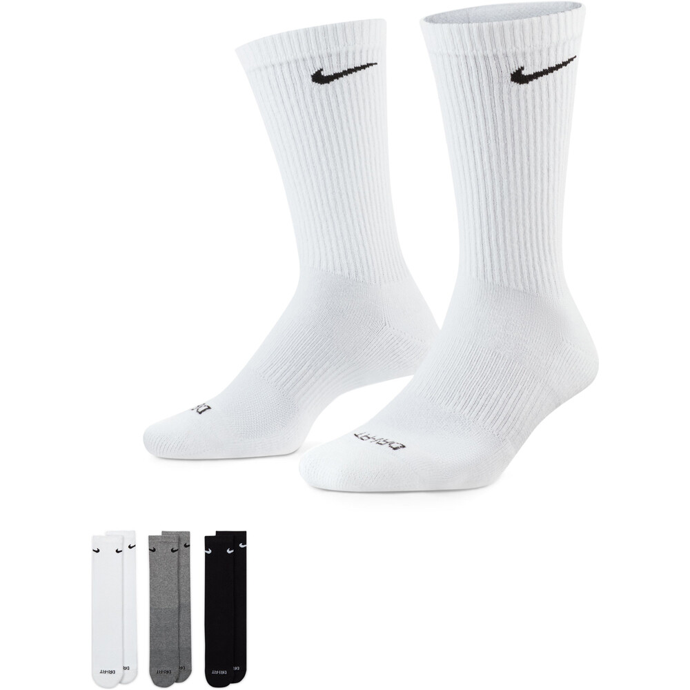 Nike calcetines deportivos U NK EVERYDAY PLUS CUSH CREW vista frontal