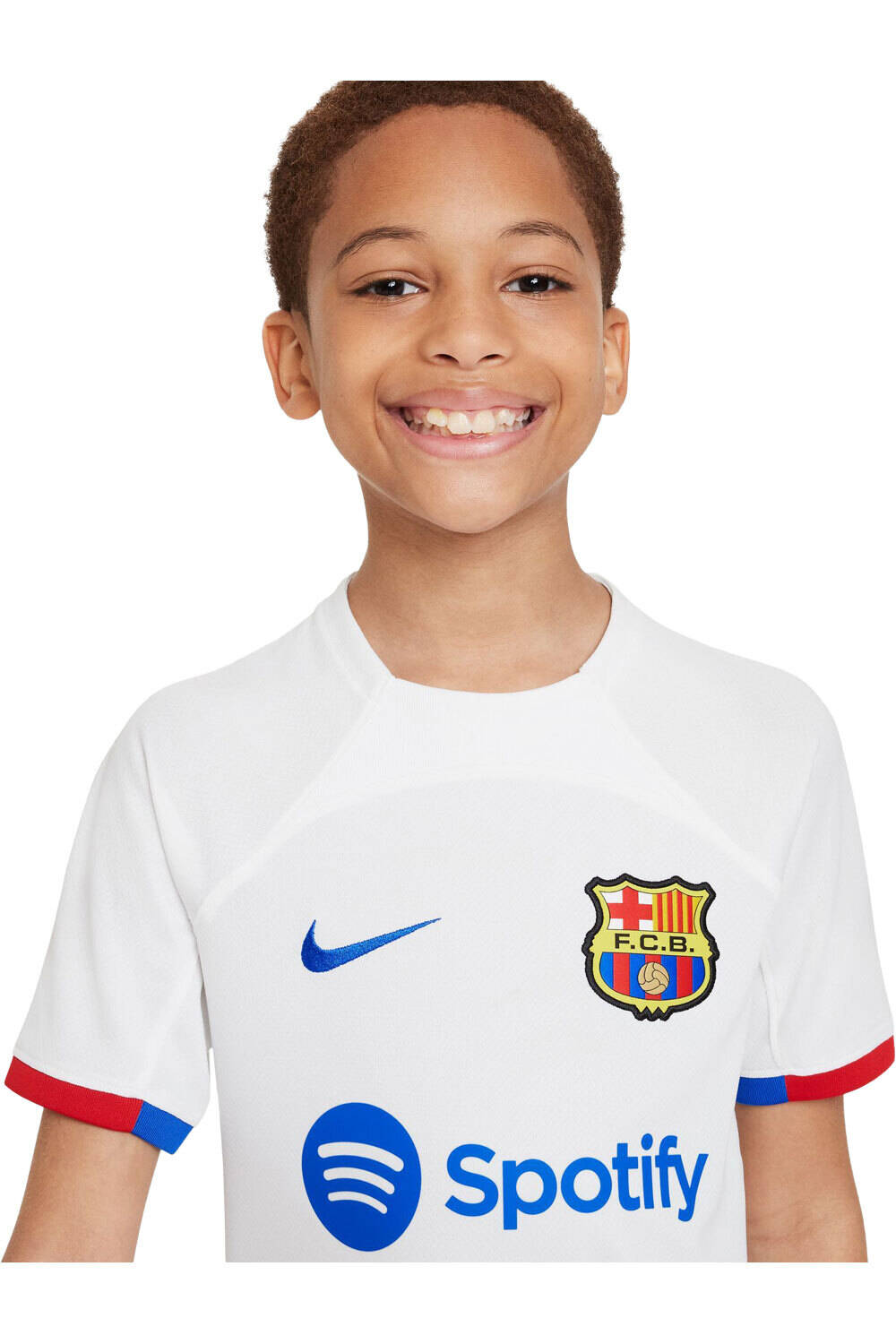 Nike camiseta de fútbol oficiales niño BARCELONA 24 Y NK DF STAD JSY SS AW vista detalle
