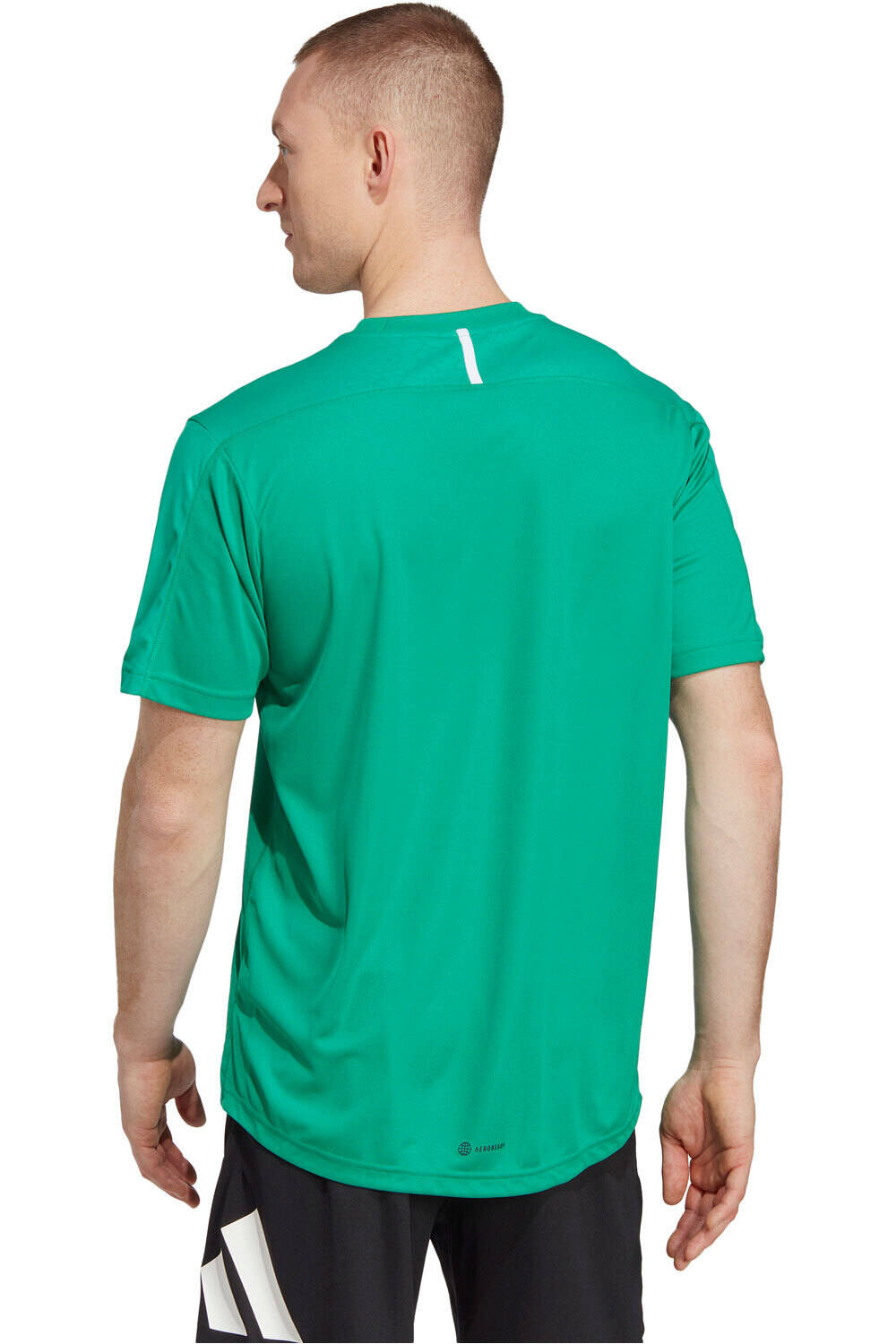 adidas camiseta fitness hombre WO BASE TEE vista trasera