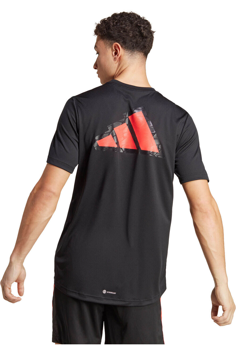 adidas camiseta fitness hombre WO BASE LOGO T vista trasera