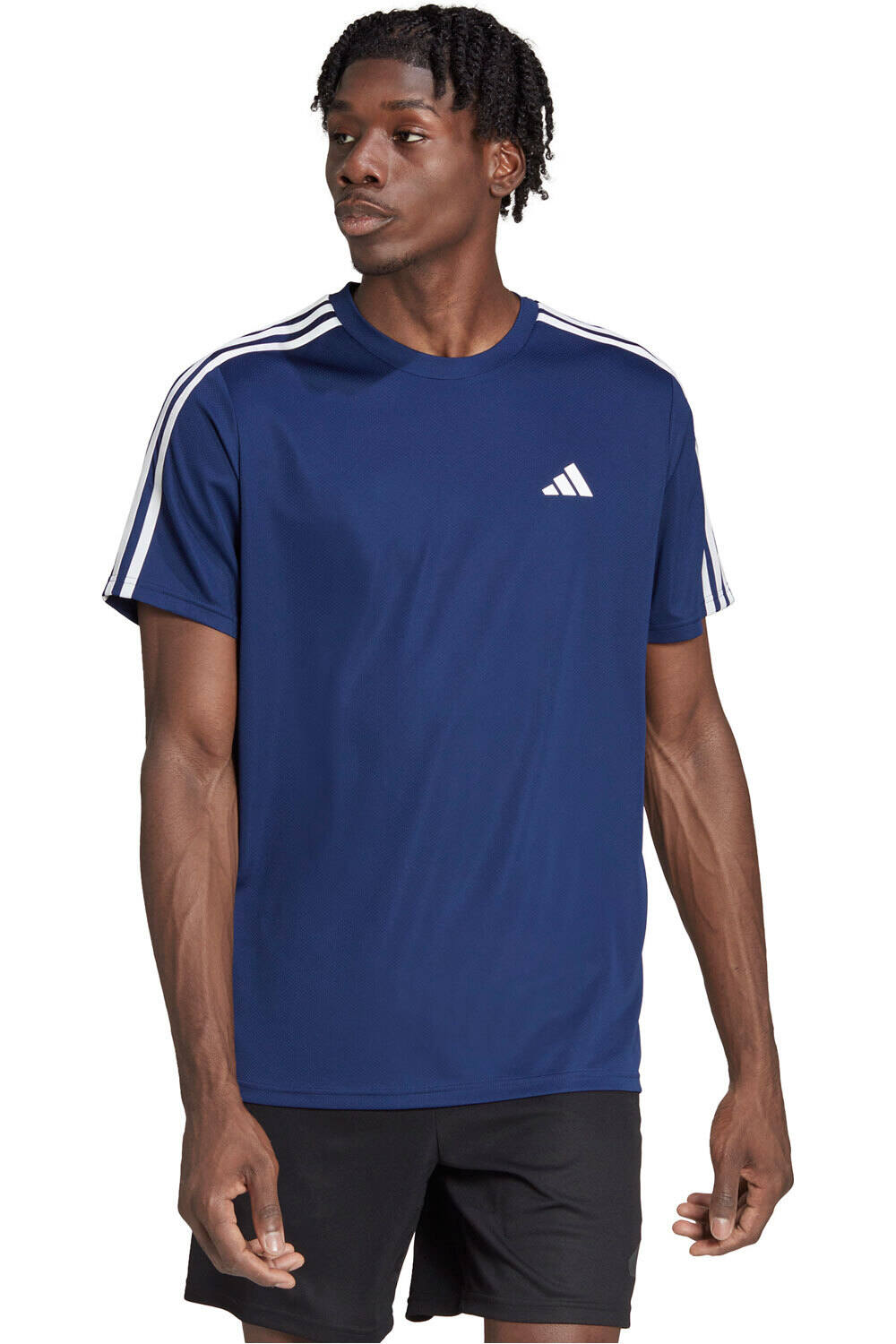 adidas camiseta fitness hombre TR-ES BASE 3S T vista frontal