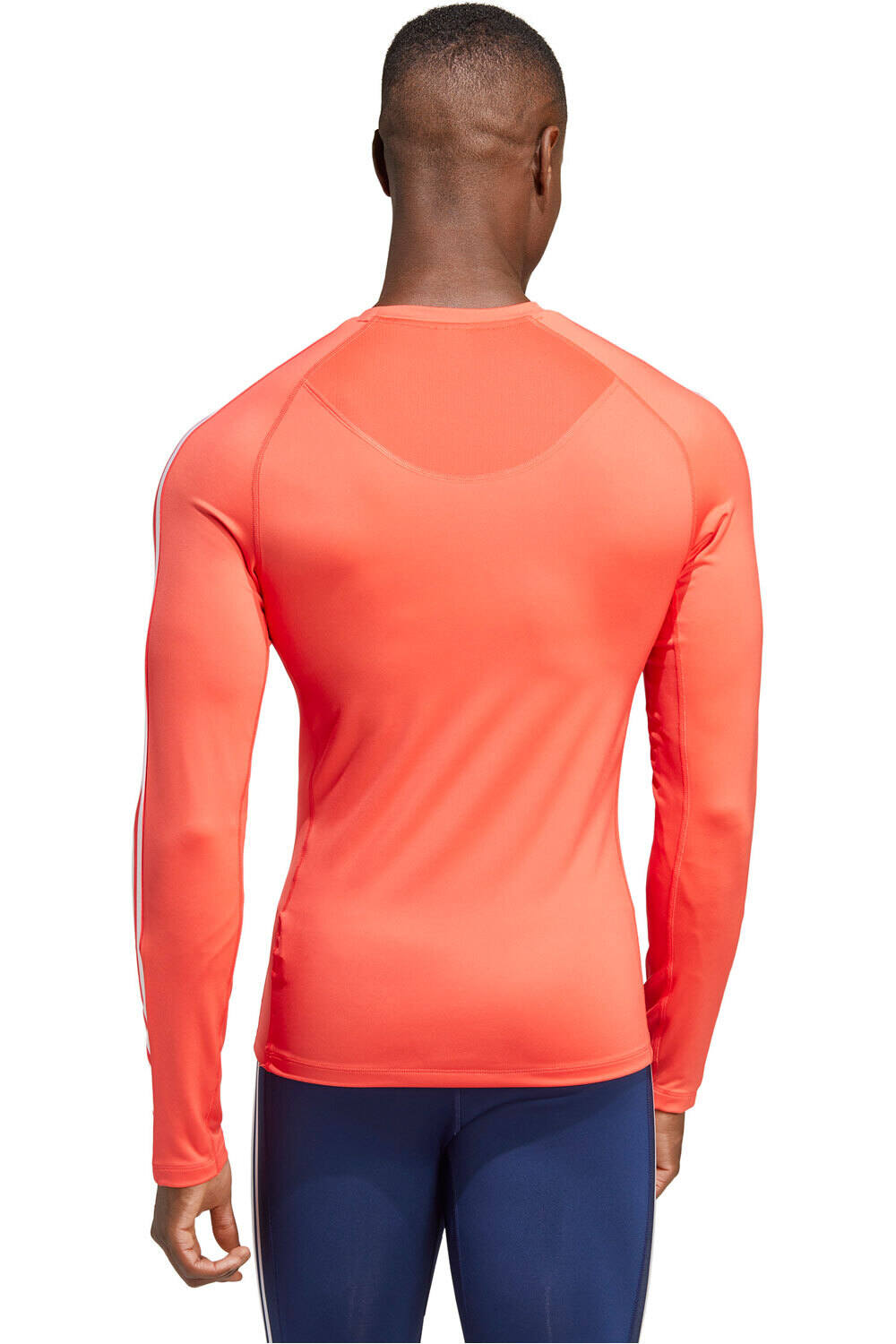 adidas camiseta fitness hombre TF 3S LS TEE vista trasera