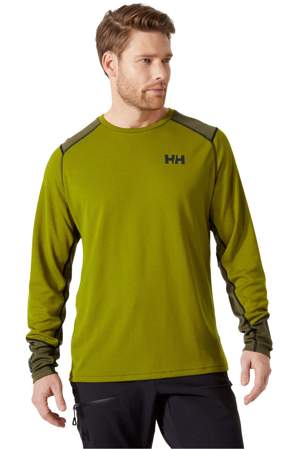 Lifa active camiseta térmica manga larga hombre Verde (XXL)