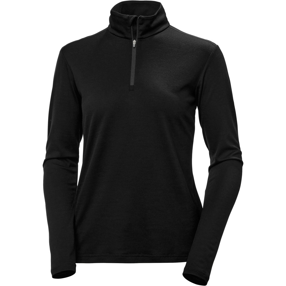 Helly Hansen hh merino 1/2 zip camiseta térmica manga larga mujer