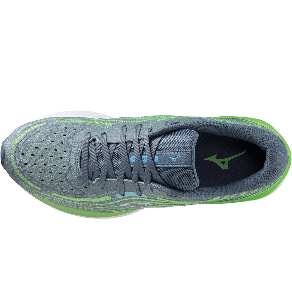 Mizuno zapatilla running hombre WAVE SKYRISE 4 vista superior