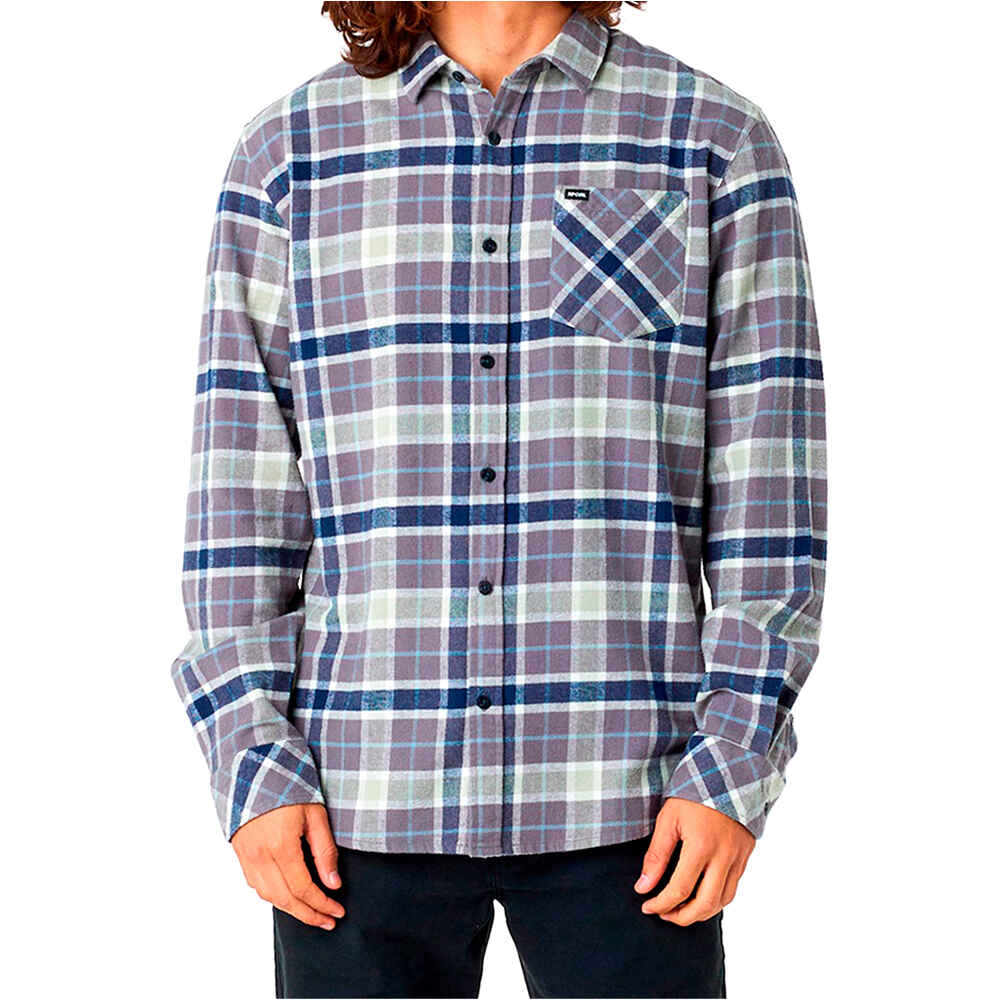 Rip Curl checked in flannel camisa manga larga hombre