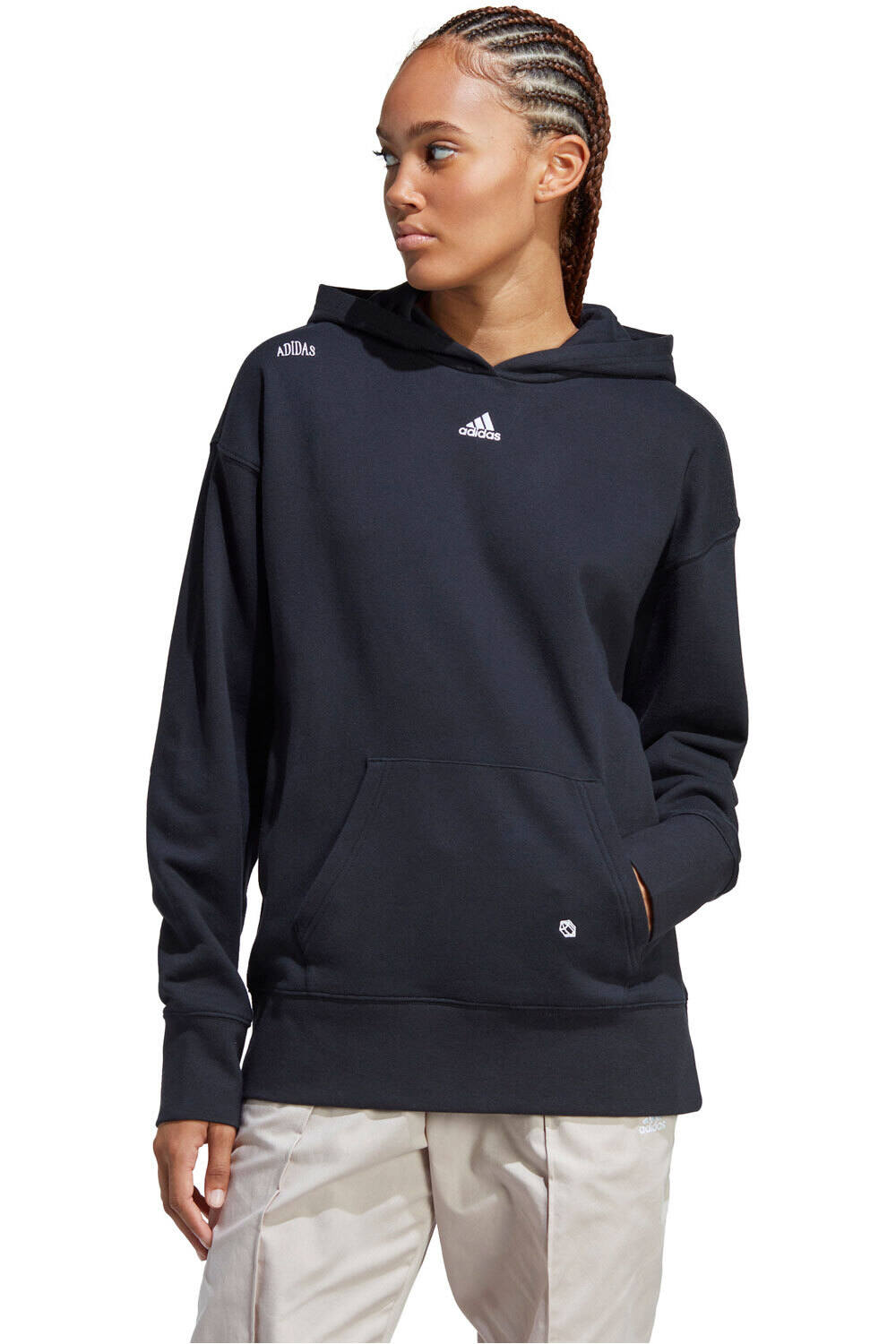 adidas sudadera mujer BLUV Q1 HD SWT vista frontal