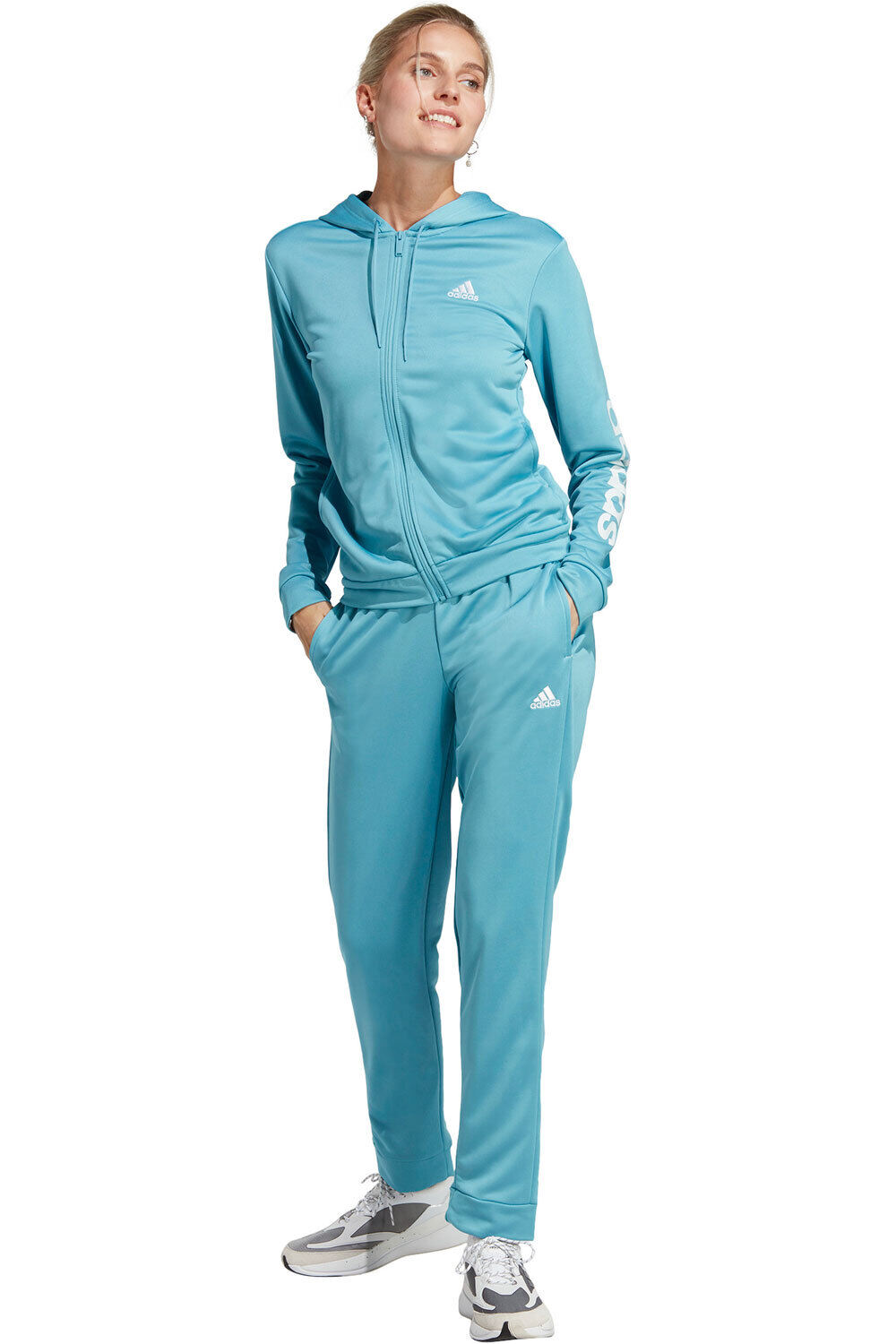 adidas chándal mujer W LINEAR TS vista frontal