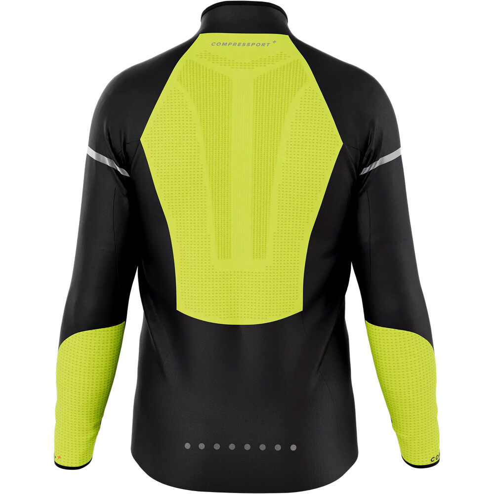 Compressport Hurricane Windproof Chaqueta Running Hombre Black