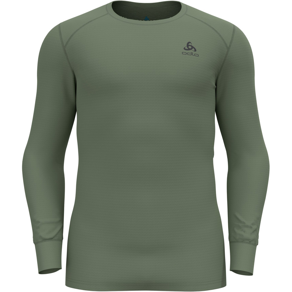 Odlo camiseta térmica manga larga hombre _3_BL TOP crew neck l/s ACTIVE WARM ECO vista frontal