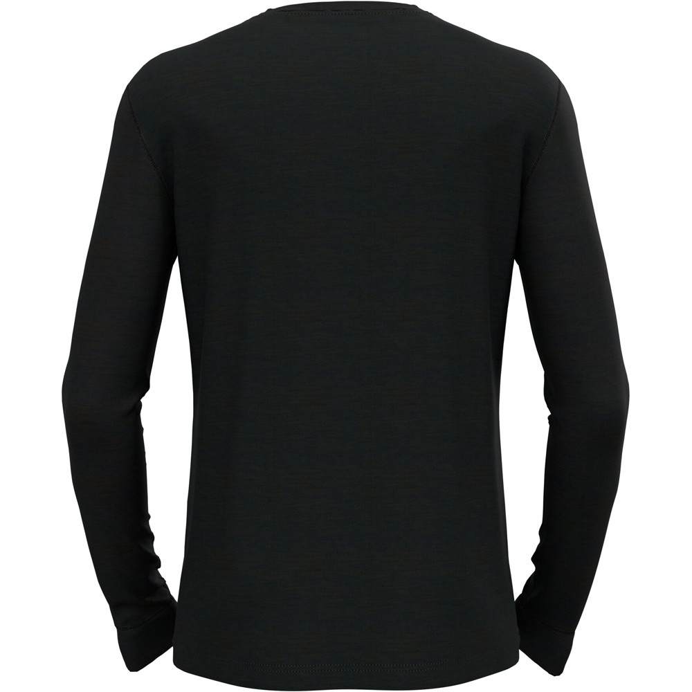 Odlo camiseta térmica manga larga hombre _3_BL TOP crew neck l/s MERINO 200 vista trasera