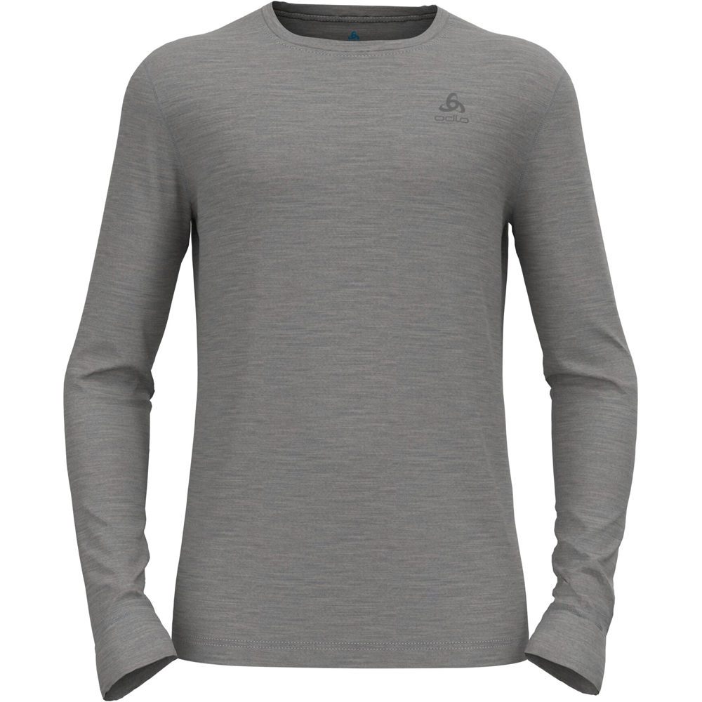 Odlo camiseta térmica manga larga hombre _3_BL TOP crew neck l/s MERINO 200 vista frontal