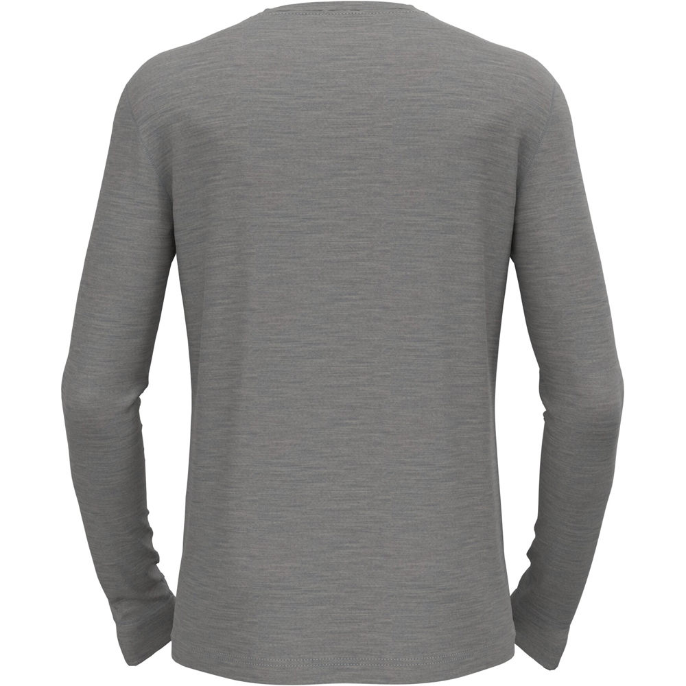 Odlo camiseta térmica manga larga hombre _3_BL TOP crew neck l/s MERINO 200 vista trasera