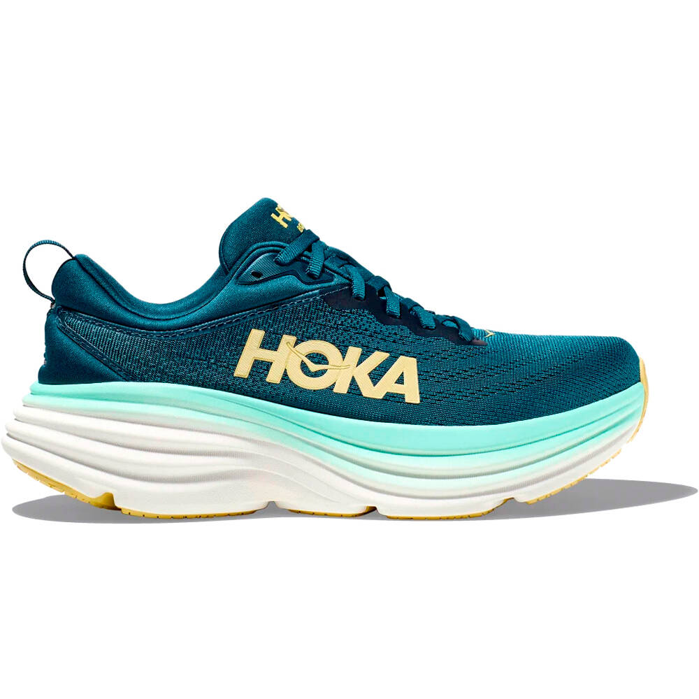 Hoka zapatilla running hombre BONDI 8 lateral exterior