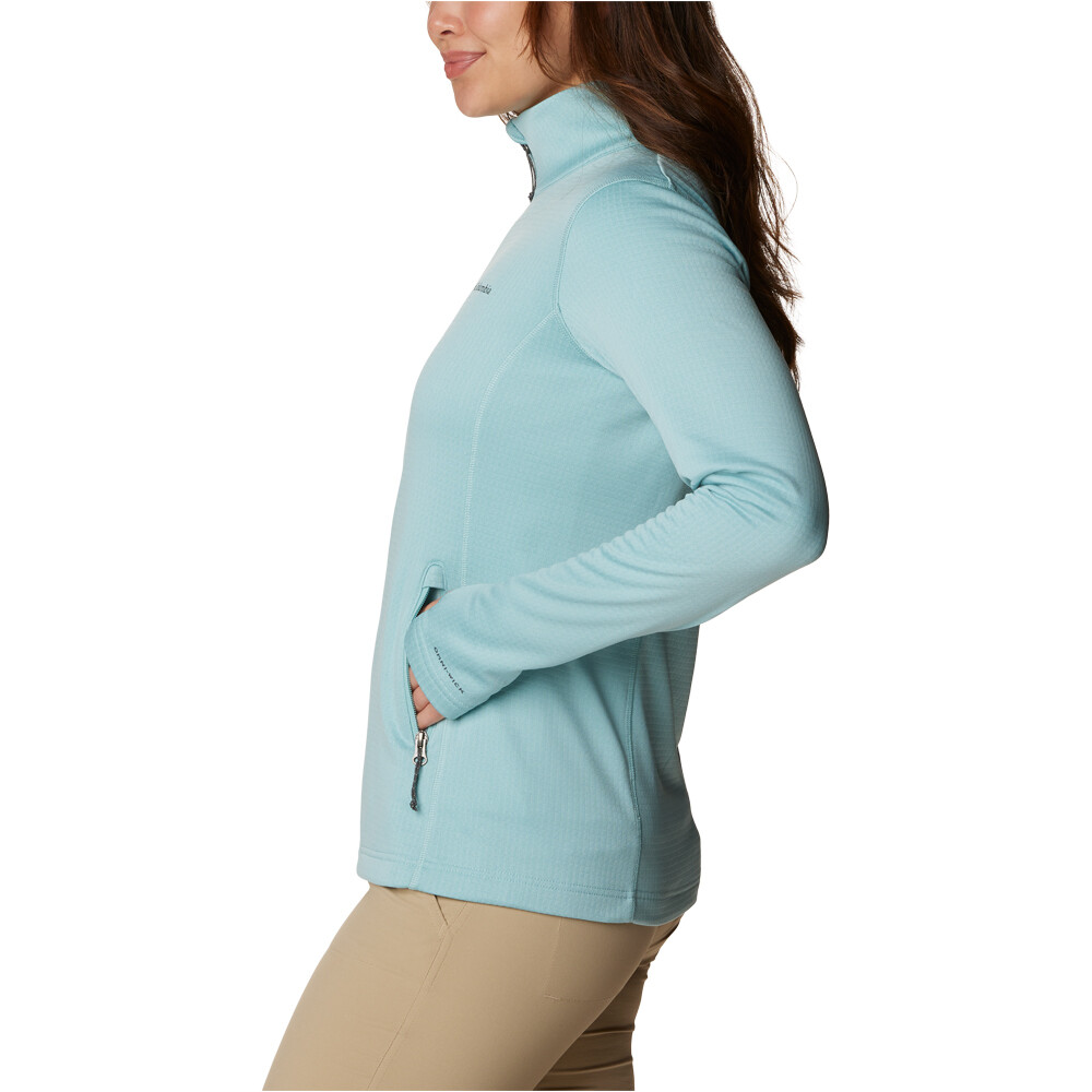 Columbia forro polar mujer W Park View Grid Fleece Full Zip vista trasera