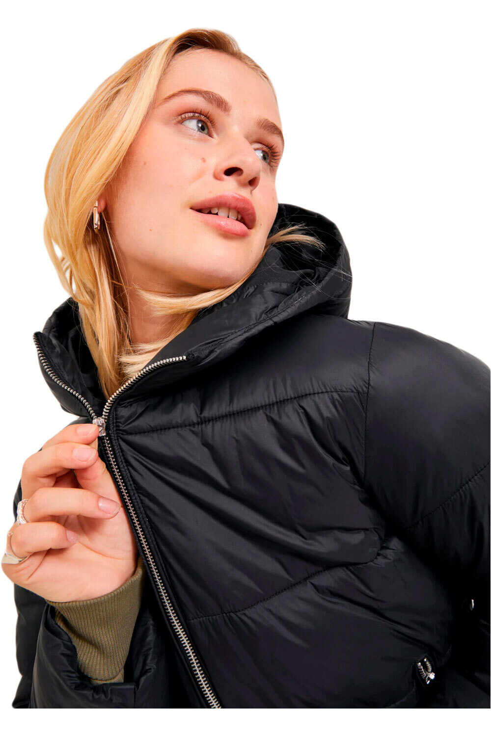 J&J chaquetas mujer JXBILLIE PUFFER JACKET OTW SN vista detalle