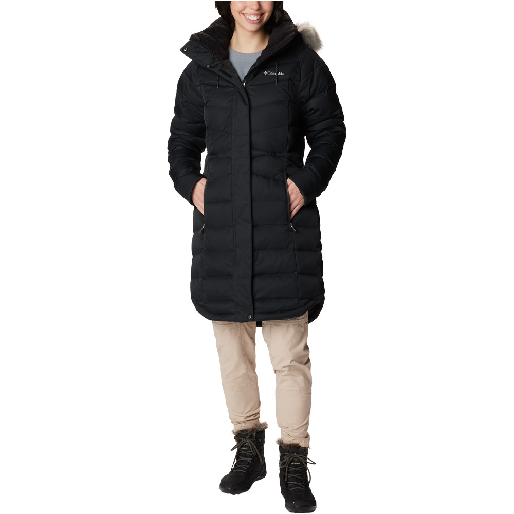 Belle isle mid down chaqueta outdoor mujer Negro (XL)
