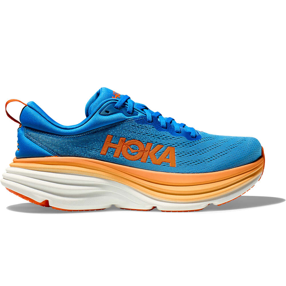 Hoka zapatilla running hombre BONDI 8 lateral exterior