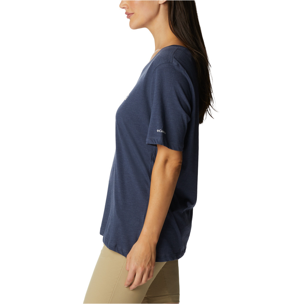 Columbia camiseta manga corta mujer Bluebird Day Relaxed V Neck vista detalle