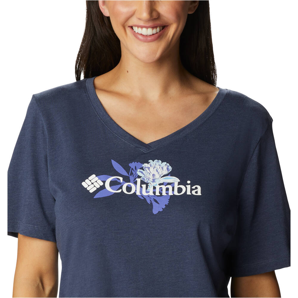 Columbia camiseta manga corta mujer Bluebird Day Relaxed V Neck 03