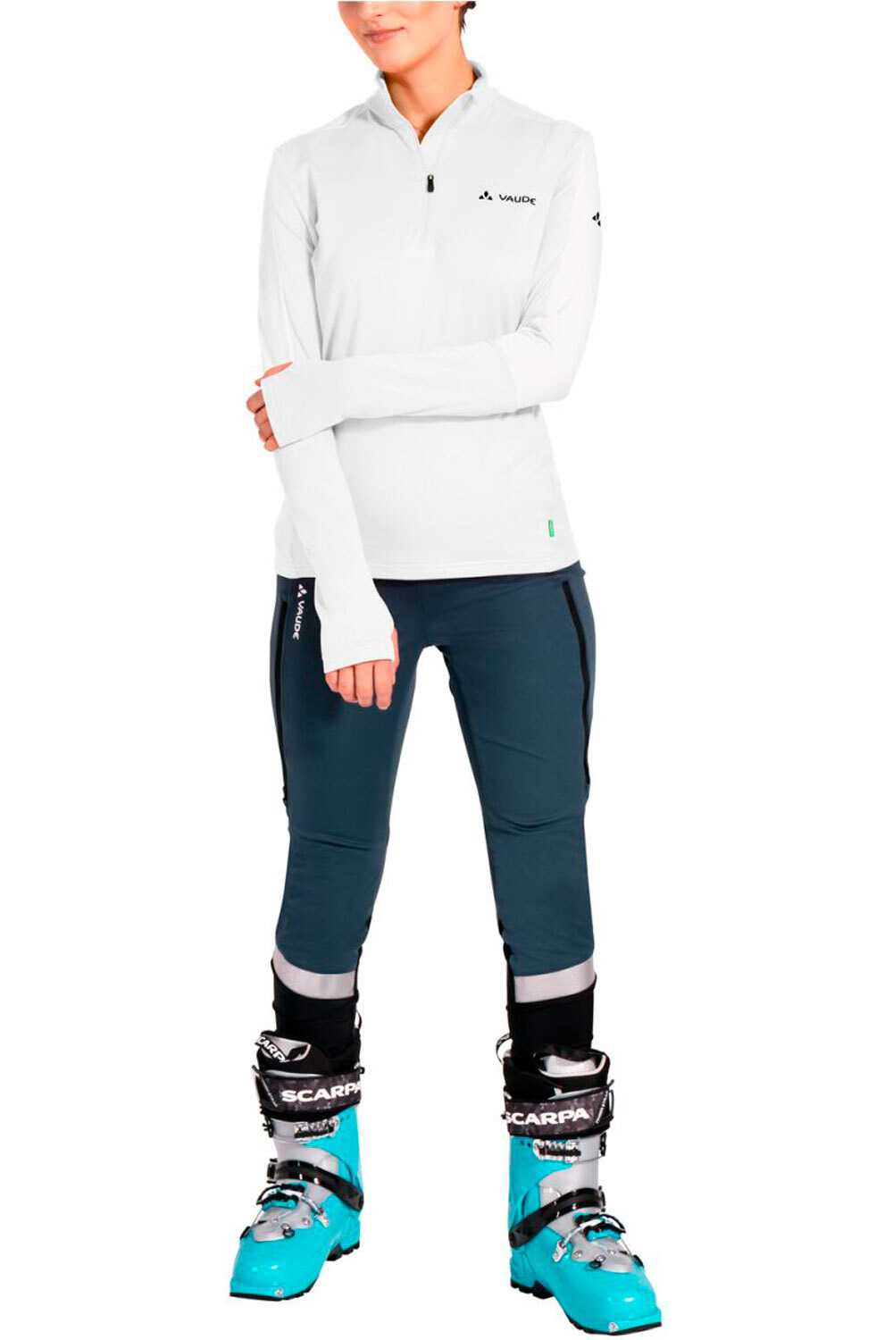 Livigno halfzip ii forro polar mujer Blanco (42)