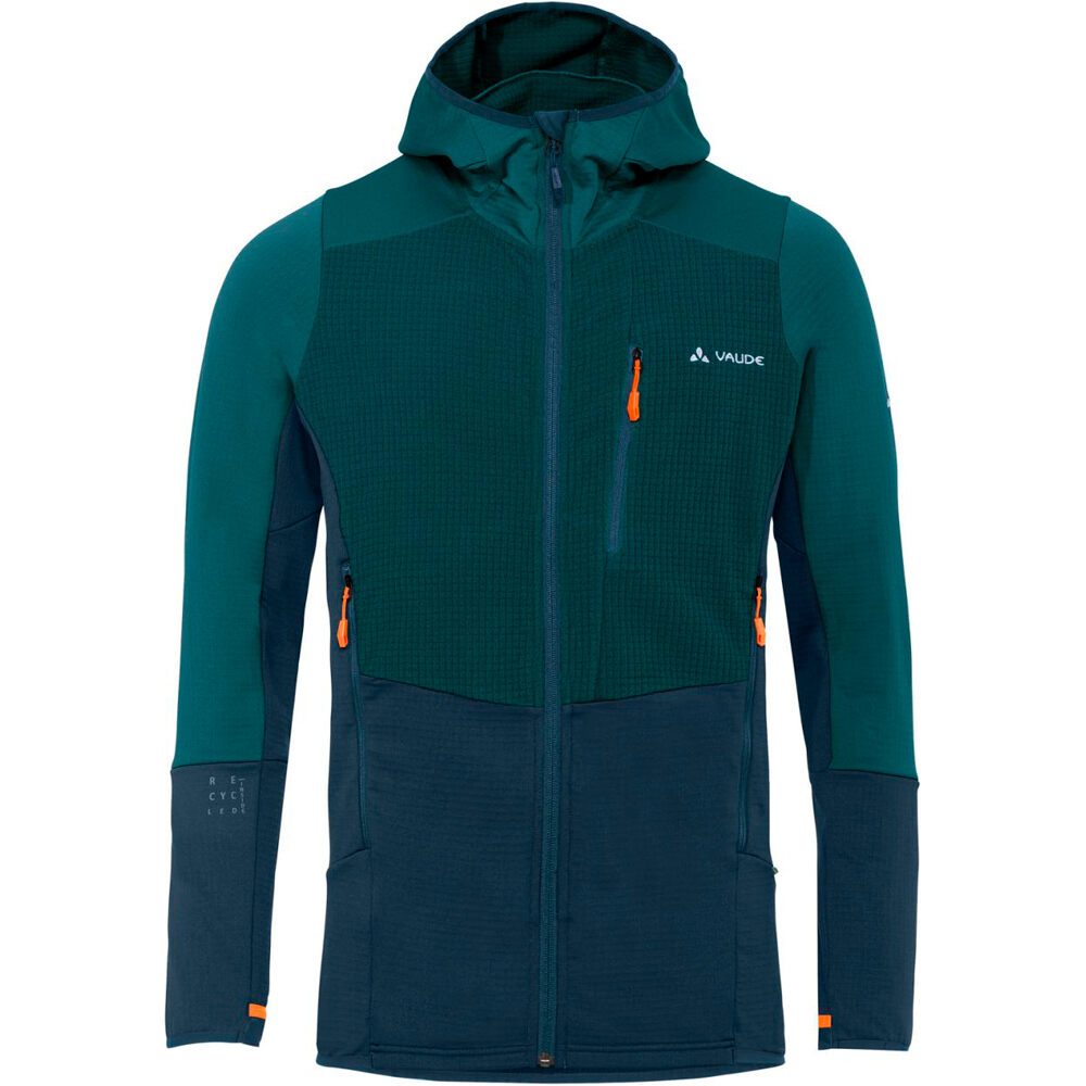 Vaude forro polar hombre Men's Monviso Hooded Grid Fleece Jacket 04