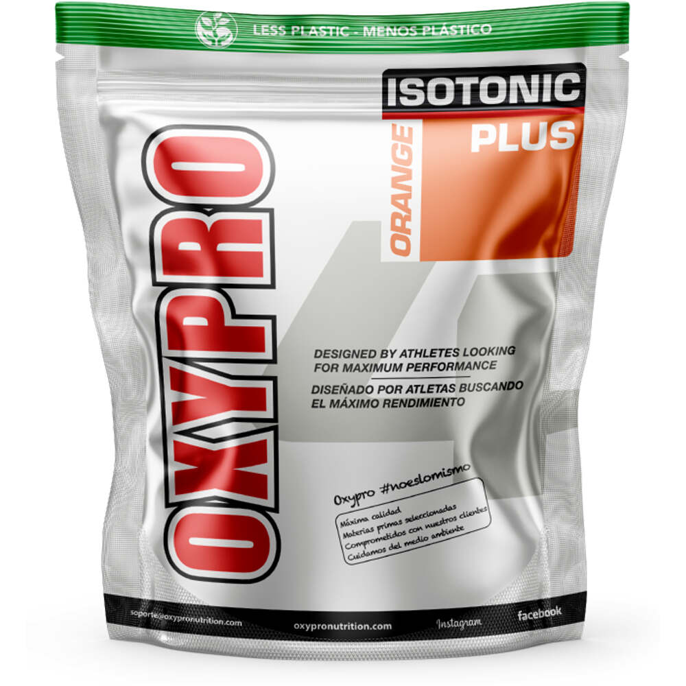 Oxypro hidratación ISOTONIC PLUS 500G NARANJA vista frontal