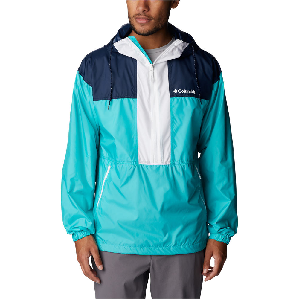 Columbia CHAQUETA TRAIL RUNNING HOMBRE Flash Challenger Anorak vista frontal