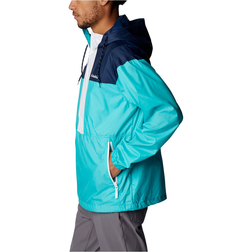 Columbia CHAQUETA TRAIL RUNNING HOMBRE Flash Challenger Anorak vista detalle