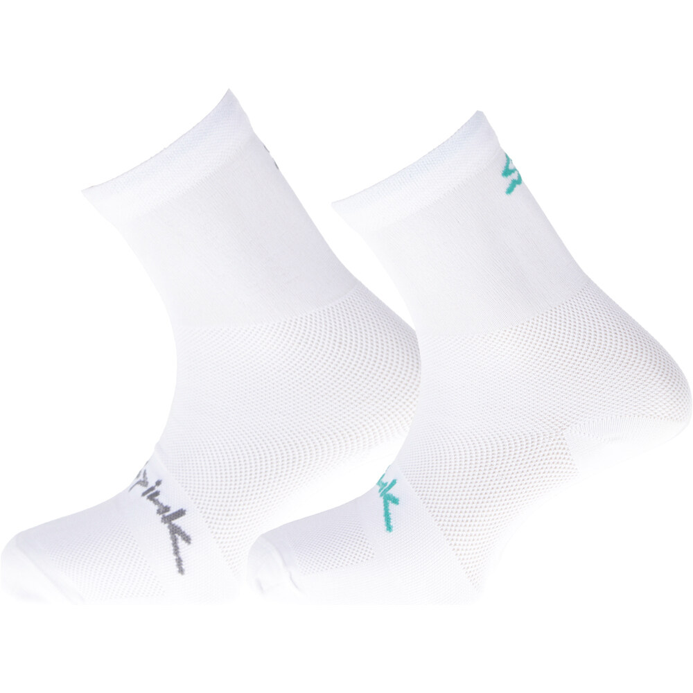 Spiuk calcetines ciclismo PACK 2 UD ANATOMIC MEDIO FS UNISEX BLANC vista frontal