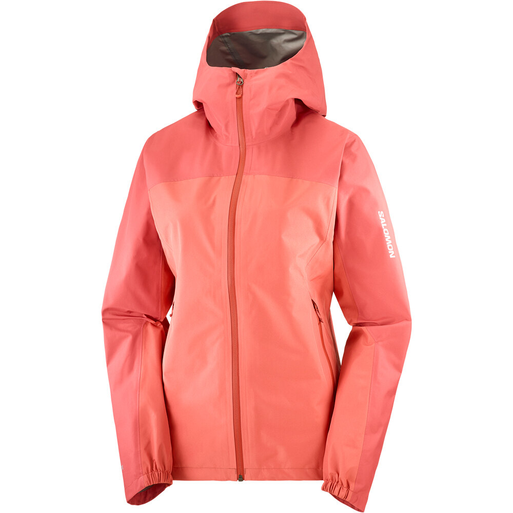 Salomon Outline Gore-tex 2.5 Layers rosa chaqueta impermeable mujer