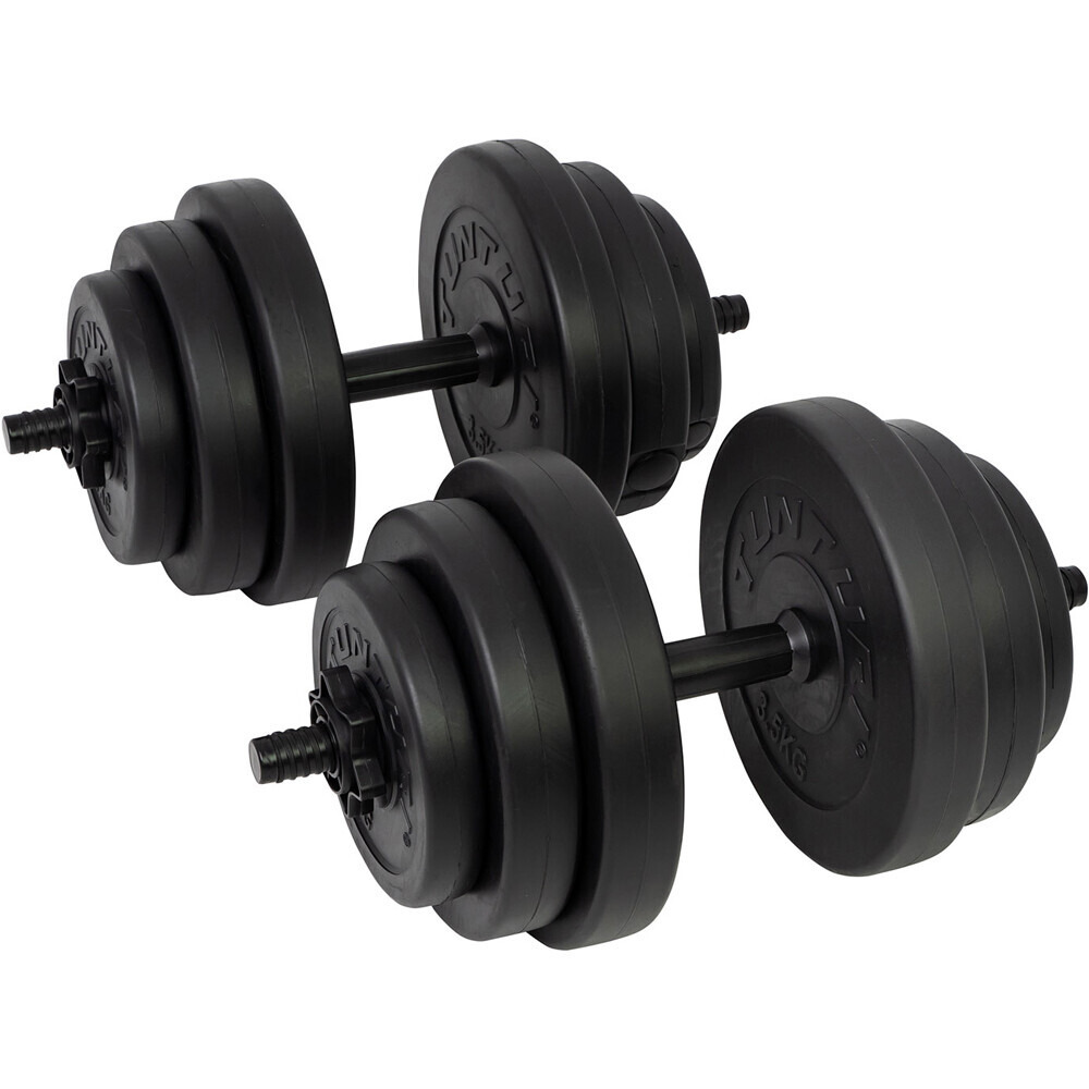 Tunturi vinyl dumbellset 28 kg mancuernas