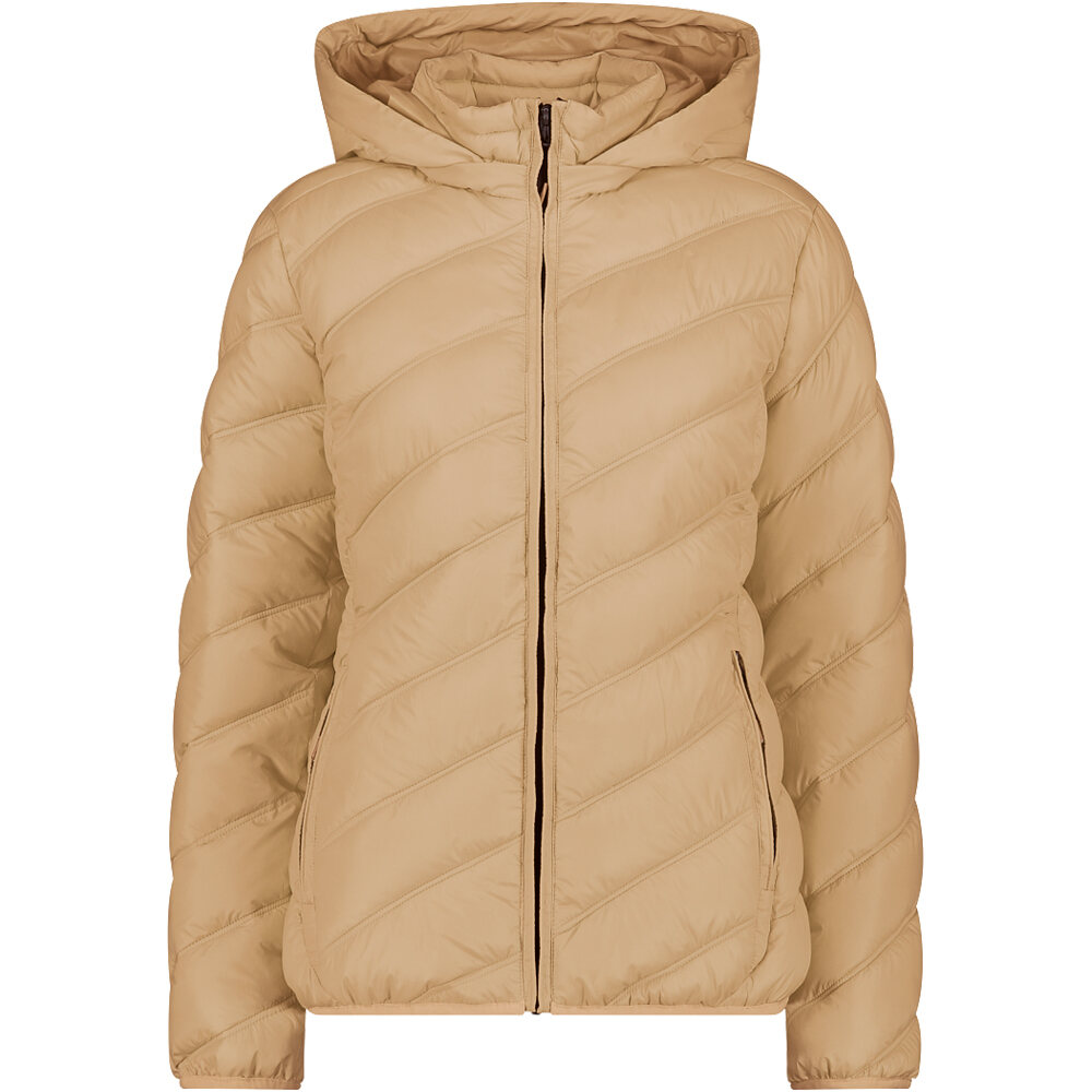 Woman jacket snaps hood chaqueta outdoor mujer Marron (44)
