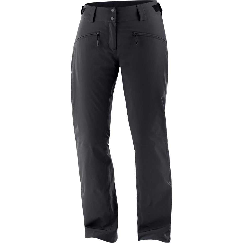 Salomon pantalones esquí mujer EDGE PANT W DEEP BLACK vista frontal