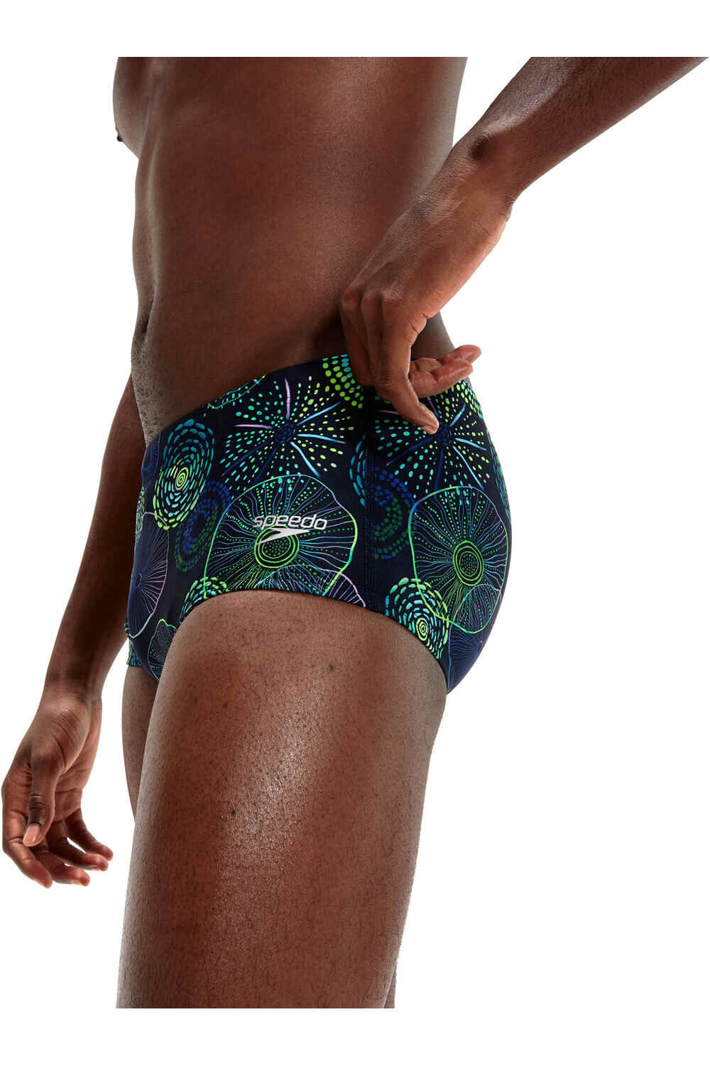 Speedo bañador natación hombre 17cm Club Training Allover Brief vista detalle