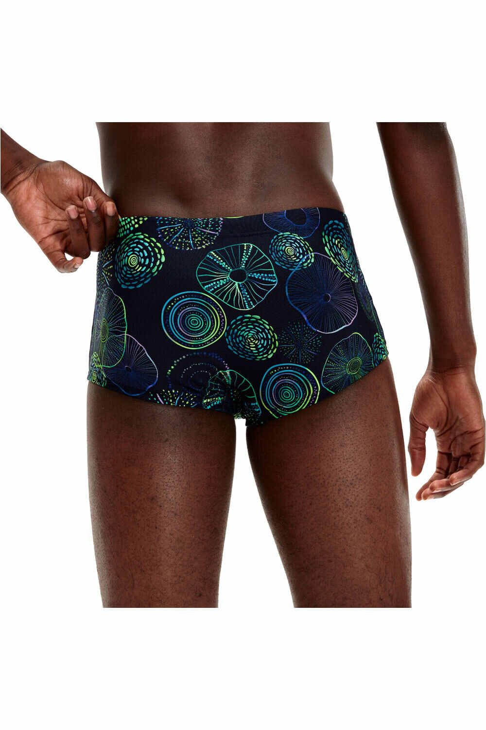 Speedo bañador natación hombre 17cm Club Training Allover Brief 03