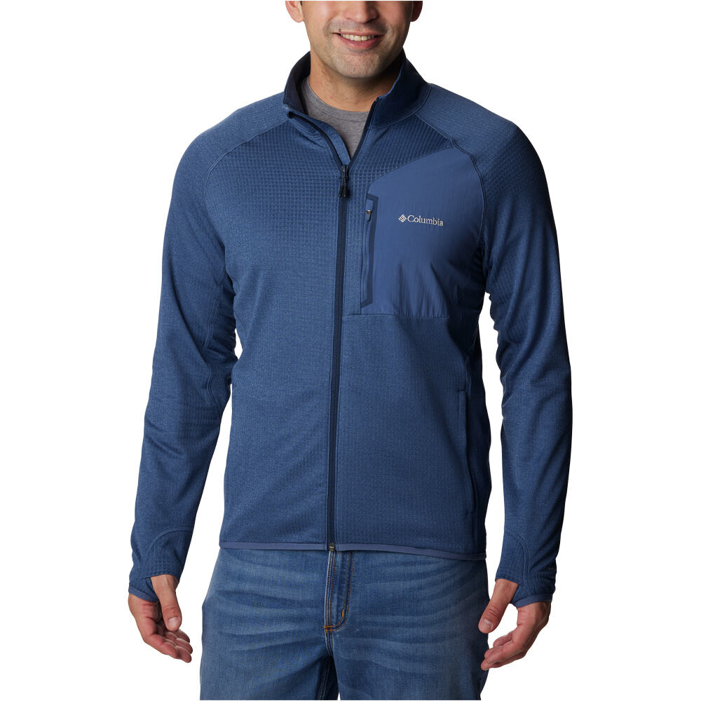 Triple canyon full zip forro polar hombre Marino (XXL)