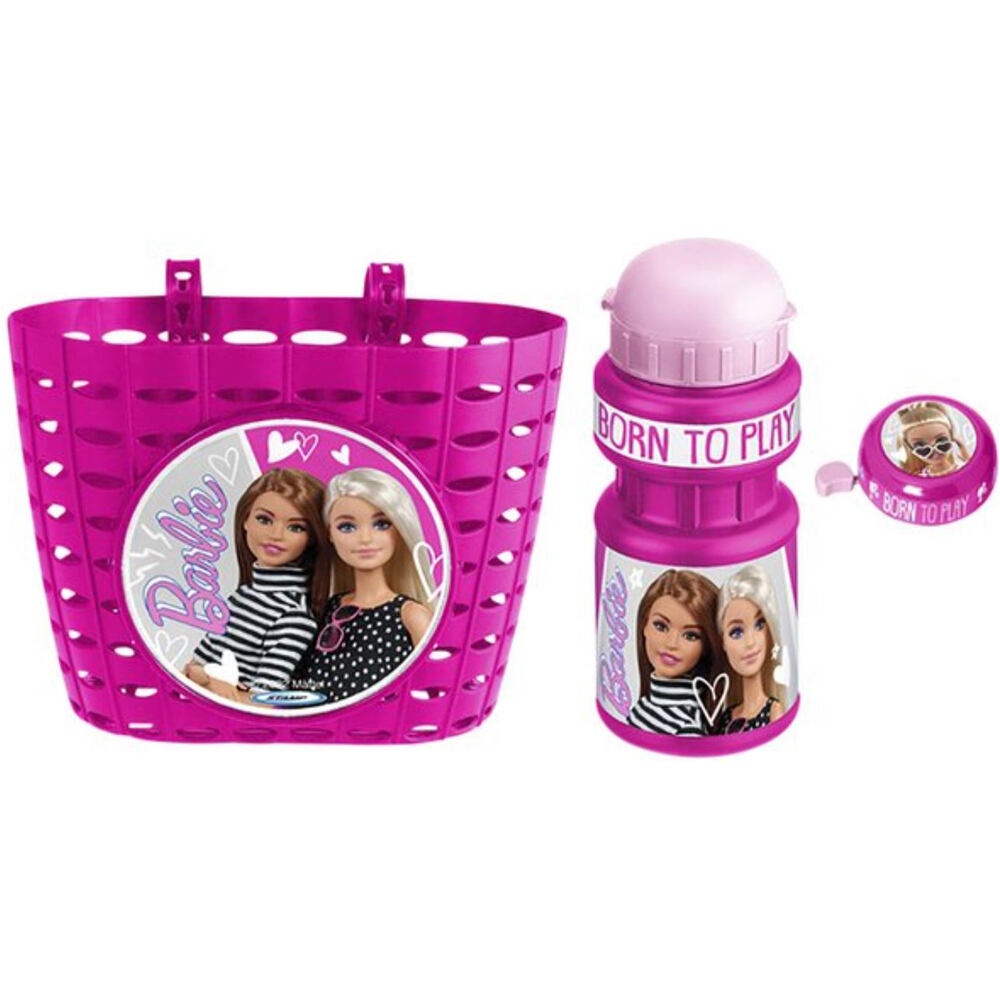 Stamp Cesta bidón timbre barbie accesorios bicicletas infantiles