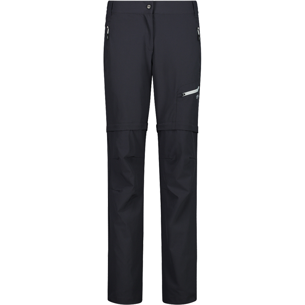 Woman pant zip off pantalón montaña mujer Gris (38)