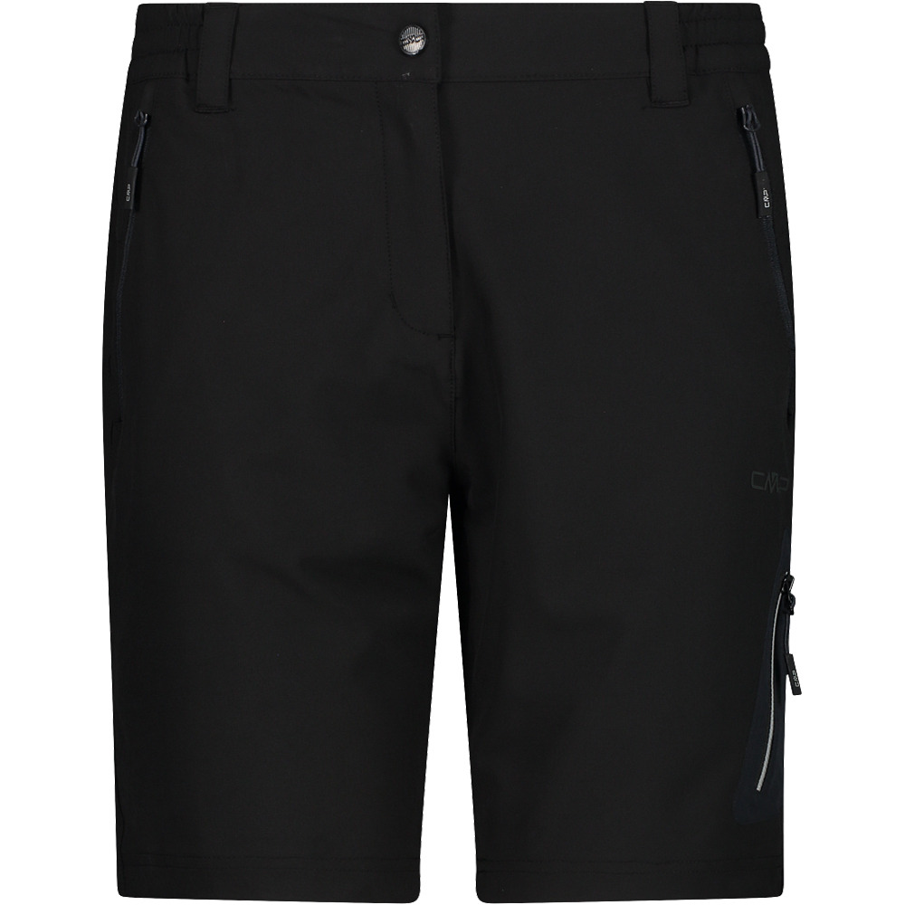 Woman bermuda pantalón corto montaña mujer Negro (50)