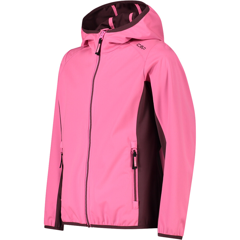 Cmp chaqueta softshell niño KID G JACKET FIX HOOD vista detalle