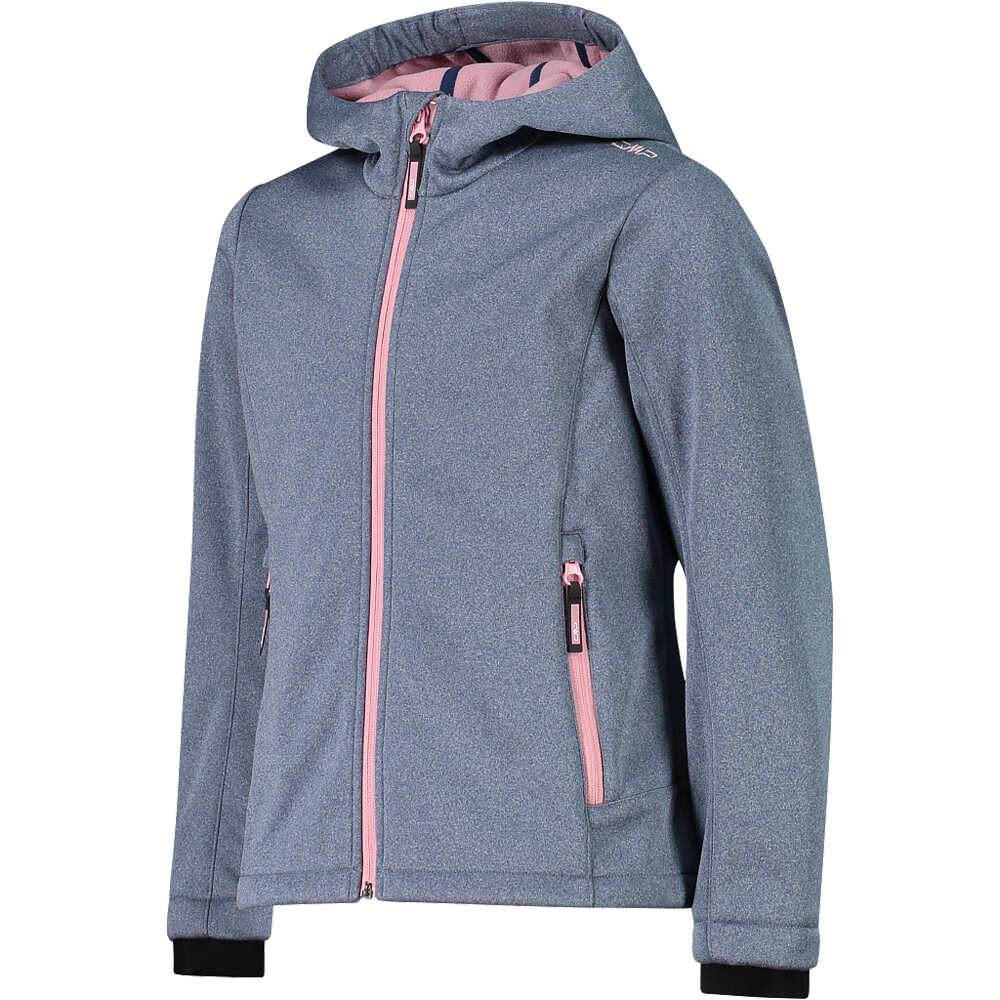 Cmp chaqueta softshell niño KID G JACKET FIX HOOD vista detalle