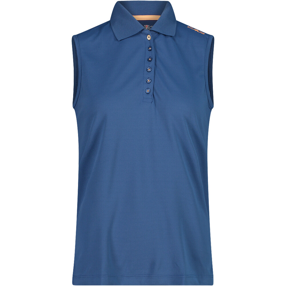 Cmp camiseta tirantes WOMAN POLO SLEEVELESS vista frontal